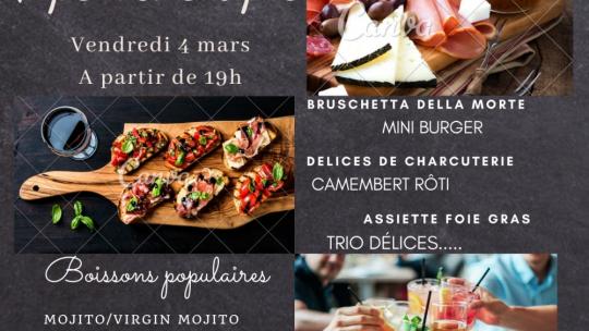 Apérothérapie - Vendredi 4 mars 19h