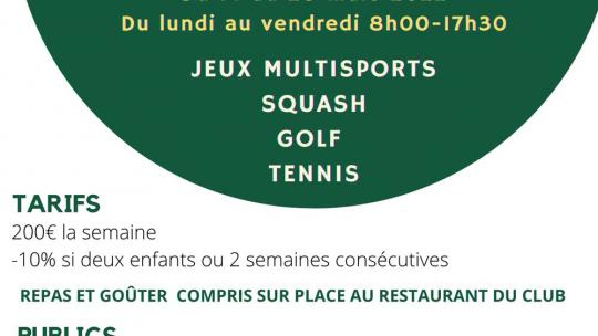 Stage multisports vacances mars 2022